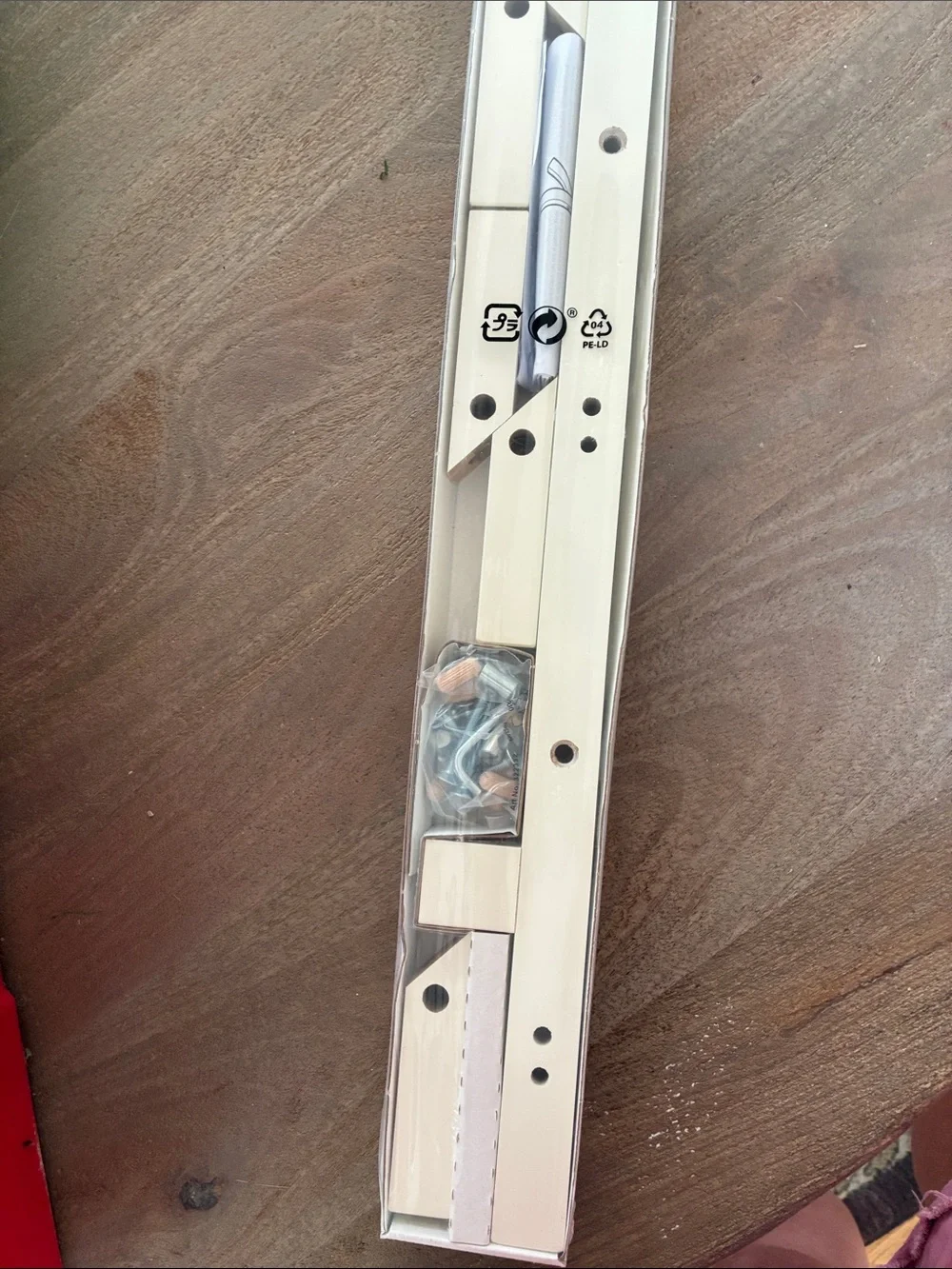 IKEA wall hanging purse coat rack Rod Bracket Set in Cream